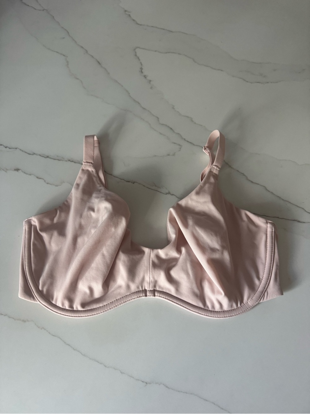 INLYRIC Inbarely Plus Plunge Bra 34E Blush Nude Unlined Underwire